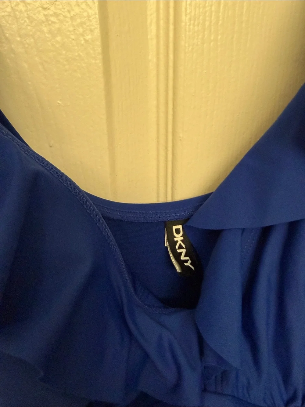 DKNY Ruffle One-Piece Swimsuit - Picture 2 of 7